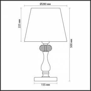 Настольная лампа декоративная Odeon Light Gaellori 3393/1T в Игриме - igrim.mebel24.online | фото 3