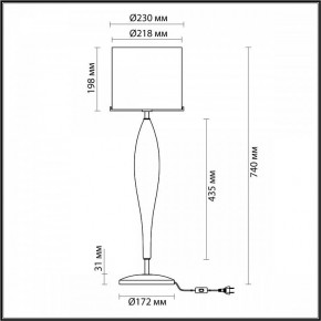 Настольная лампа декоративная Odeon Light Tower 4850/1T в Игриме - igrim.mebel24.online | фото 5