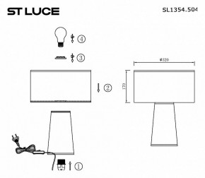 Настольная лампа декоративная ST-Luce Jackie SL1354.504.01 в Игриме - igrim.mebel24.online | фото 4