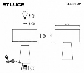 Настольная лампа декоративная ST-Luce Jackie SL1354.704.01 в Игриме - igrim.mebel24.online | фото 5