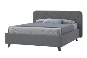 НИКОЛЬ Кровать с ПМ 1600 (серый) в Игриме - igrim.mebel24.online | фото