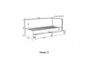 НИЛЬС - 3 Кровать с ортопедом 900 в Игриме - igrim.mebel24.online | фото 2