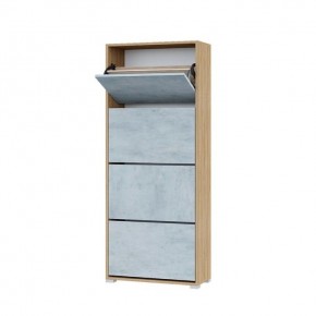 Обувница XXL Домино (Крафт золотой/Бетон) в Игриме - igrim.mebel24.online | фото