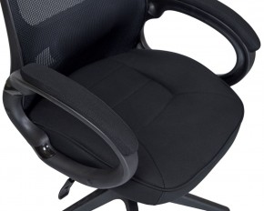 Офисное кресло для руководителей DOBRIN STEVEN BLACK, чёрный пластик, чёрная ткань в Игриме - igrim.mebel24.online | фото 7