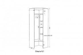 ОЛЬГА 9.1 Шкаф угловой без зеркала в Игриме - igrim.mebel24.online | фото 2