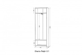 ОЛЬГА-ЛОФТ 3.1 Шкаф 2-х створчатый с зеркалом в Игриме - igrim.mebel24.online | фото 2