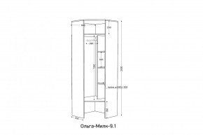 ОЛЬГА-МИЛК 9.1 Шкаф угловой без зеркала в Игриме - igrim.mebel24.online | фото 2