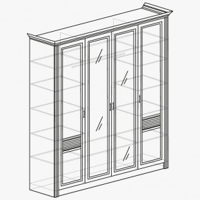 ОРЛЕАН Спальный гарнитур (модульный) ясень белый в Игриме - igrim.mebel24.online | фото 5