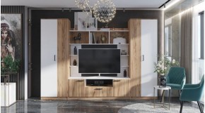 ПАЛЕРМО Гостиная (Дуб вотан/Белый) в Игриме - igrim.mebel24.online | фото 1