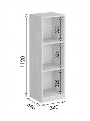 Пенал открытый мини Вена (Молокай) в Игриме - igrim.mebel24.online | фото 3