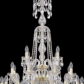 Подвесная люстра Bohemia Ivele Crystal 1402 1402/16+8+4/300/XL-123/3D/G в Игриме - igrim.mebel24.online | фото 5