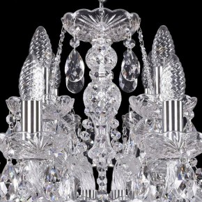 Подвесная люстра Bohemia Ivele Crystal 1411 1411/8+4/195/Ni в Игриме - igrim.mebel24.online | фото 4