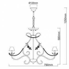 Подвесная люстра Chiaro Валенсия 6 299011608 в Игриме - igrim.mebel24.online | фото 12