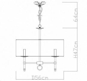 Подвесная люстра Divinare Candela 1162/01 LM-5 в Игриме - igrim.mebel24.online | фото 4
