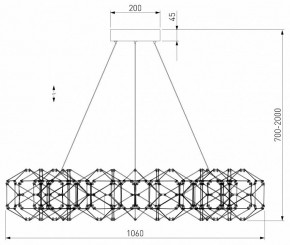 Подвесная люстра Eurosvet Uma 90369/15 медь в Игриме - igrim.mebel24.online | фото 4