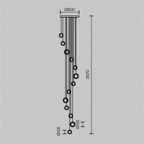 Подвесная люстра Maytoni Pharao MOD361PL-L58BS3K в Игриме - igrim.mebel24.online | фото 4