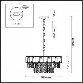 Подвесная люстра Odeon Light Chessi 5076/11 в Игриме - igrim.mebel24.online | фото 5