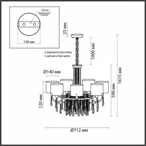 Подвесная люстра Odeon Light Nicole 4886/7 в Игриме - igrim.mebel24.online | фото 7