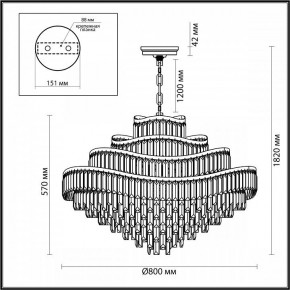 Подвесная люстра Odeon Light Wayta 5073/25 в Игриме - igrim.mebel24.online | фото 5