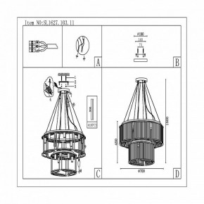 Подвесная люстра ST-Luce Velletri SL1627.103.11 в Игриме - igrim.mebel24.online | фото 5