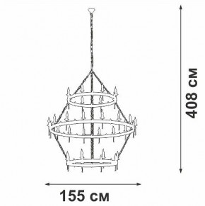 Подвесная люстра Vitaluce V1872 V1872-7/16+8+8 в Игриме - igrim.mebel24.online | фото 3