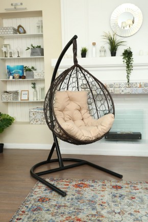 Подвесное кресло Бароло (коричневый/бежевый) в Игриме - igrim.mebel24.online | фото