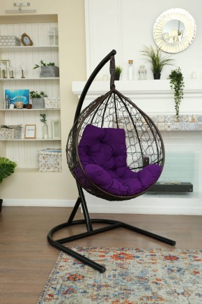 Подвесное кресло Бароло (коричневый/фиолетовый) в Игриме - igrim.mebel24.online | фото
