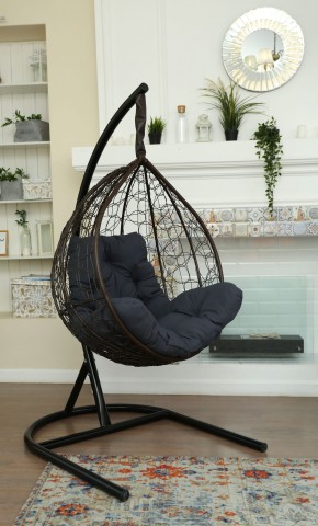 Подвесное кресло Бароло (коричневый/графит) в Игриме - igrim.mebel24.online | фото