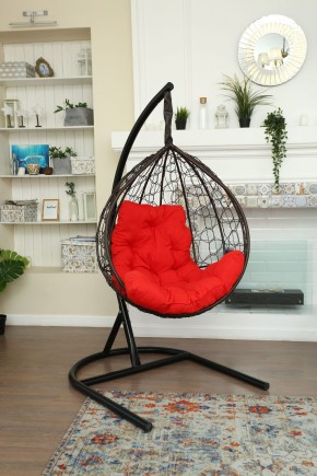 Подвесное кресло Бароло (коричневый/красный) в Игриме - igrim.mebel24.online | фото
