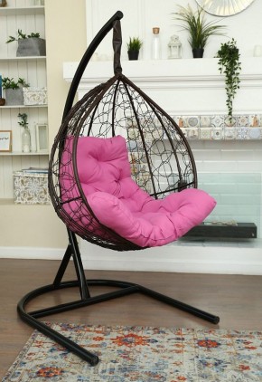 Подвесное кресло-кокон Бароло (коричневый/черный) в Игриме - igrim.mebel24.online | фото