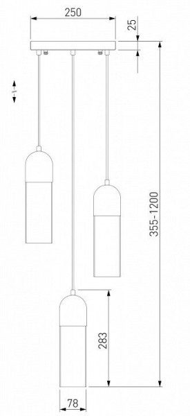 Подвесной светильник Eurosvet Airon 50180/3 дымчатый в Игриме - igrim.mebel24.online | фото 2