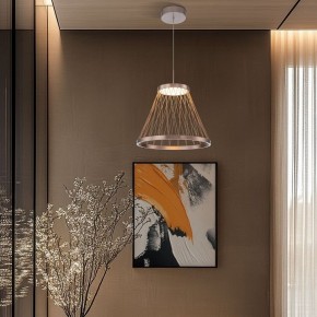 Подвесной светильник Eurosvet Cesta 40016/1 LED коричневый в Игриме - igrim.mebel24.online | фото 4
