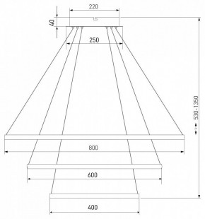 Подвесной светильник Eurosvet Collars 90264/3 черный в Игриме - igrim.mebel24.online | фото 7