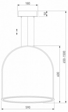 Подвесной светильник Eurosvet Over 90323/1 латунь в Игриме - igrim.mebel24.online | фото 3