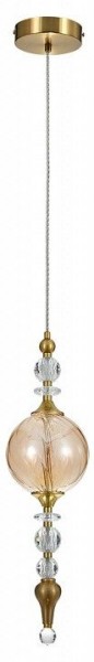 Подвесной светильник Indigo Sorpresa 11056/1P Amber в Игриме - igrim.mebel24.online | фото 2