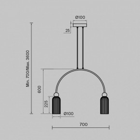 Подвесной светильник Maytoni Antic MOD302PL-02W в Игриме - igrim.mebel24.online | фото 3