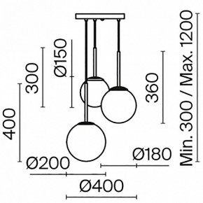 Подвесной светильник Maytoni Basic form MOD321PL-03W в Игриме - igrim.mebel24.online | фото 7