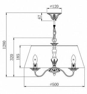 Подвесной светильник Maytoni Bouquet ARM023-PL-03-S в Игриме - igrim.mebel24.online | фото 4