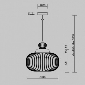 Подвесной светильник Maytoni Levitation MOD376PL-01G в Игриме - igrim.mebel24.online | фото 5