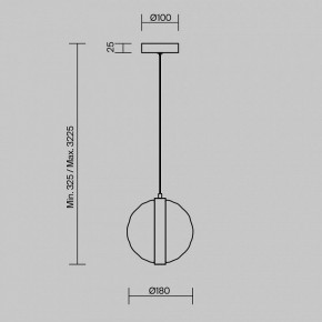Подвесной светильник Maytoni Misterio MOD379PL-L6B3K в Игриме - igrim.mebel24.online | фото 8