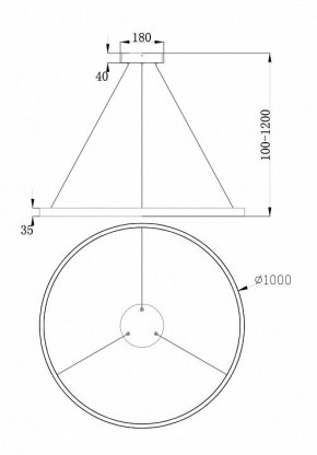 Подвесной светильник Maytoni Rim MOD058PL-L54W4K в Игриме - igrim.mebel24.online | фото 4