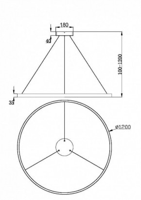 Подвесной светильник Maytoni Rim MOD058PL-L65BS3K в Игриме - igrim.mebel24.online | фото 4