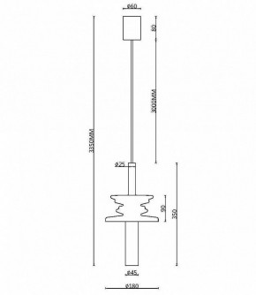 Подвесной светильник Maytoni Sound Wave MOD255PL-01B3 в Игриме - igrim.mebel24.online | фото 4