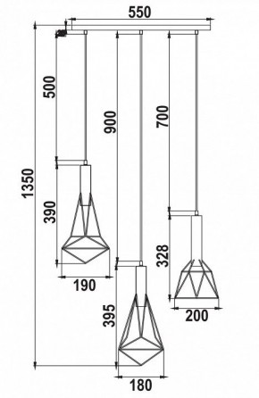 Подвесной светильник Maytoni Spider T021-03-B в Игриме - igrim.mebel24.online | фото 6