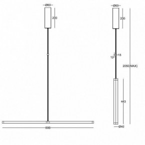 Подвесной светильник Maytoni Supersymmetry P096PL-L11BK1 в Игриме - igrim.mebel24.online | фото 4