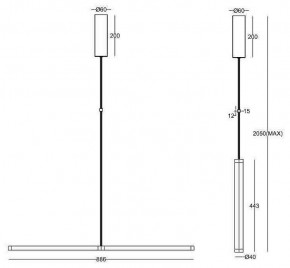 Подвесной светильник Maytoni Supersymmetry P096PL-L11WK1 в Игриме - igrim.mebel24.online | фото 4