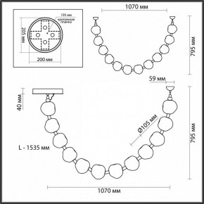 Подвесной светильник Odeon Light Jemstone 5085/48L в Игриме - igrim.mebel24.online | фото 7