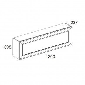 Полка навесная 1D, TIFFANY, цвет вудлайн кремовый в Игриме - igrim.mebel24.online | фото 2