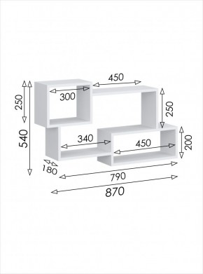 Полка навесная 3 Париж в Игриме - igrim.mebel24.online | фото 3