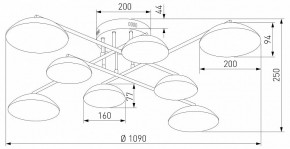 Потолочная люстра Eurosvet Ripple 50389 LED латунь в Игриме - igrim.mebel24.online | фото 5